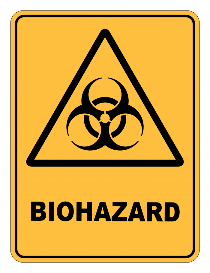 Biohazard Caution Safety Sign