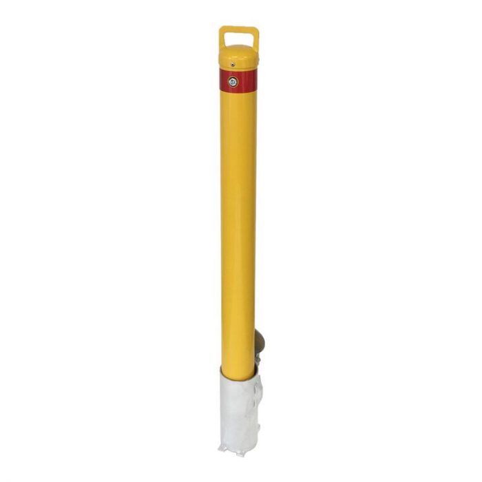 Safety yellow removable bollard - 90mm x 900mm