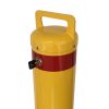 Safety yellow removable bollard - 140mm x 1200mm