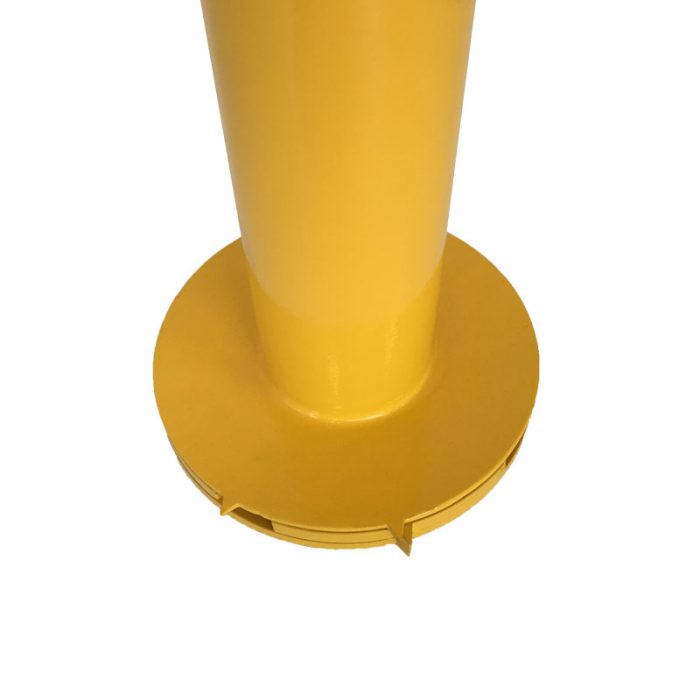 Safety Yellow surface mounted removable bollard