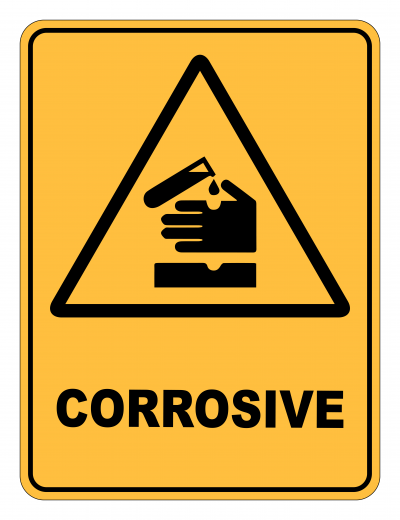 Corrosive Caution Safety Sign