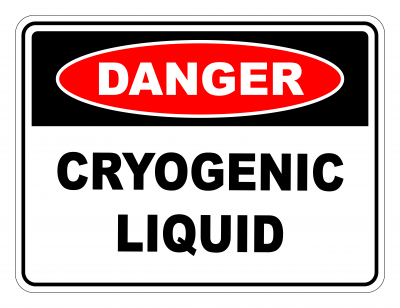 Danger Cryogenic Liquid Safety Sign