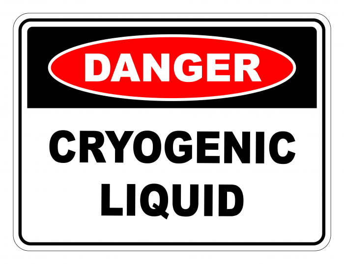 Danger Cryogenic Liquid Safety Sign