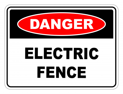 Danger Electric Fence Safety Sign