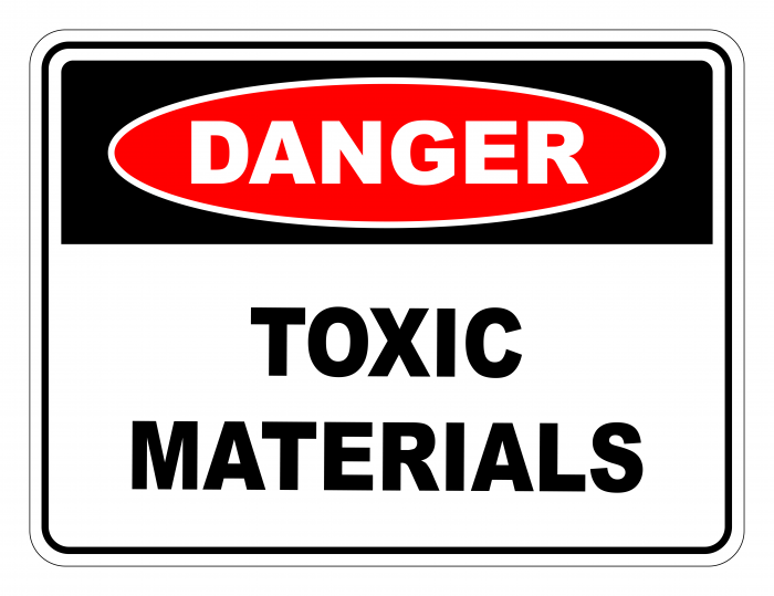 Danger Toxic Materials Safety Sign