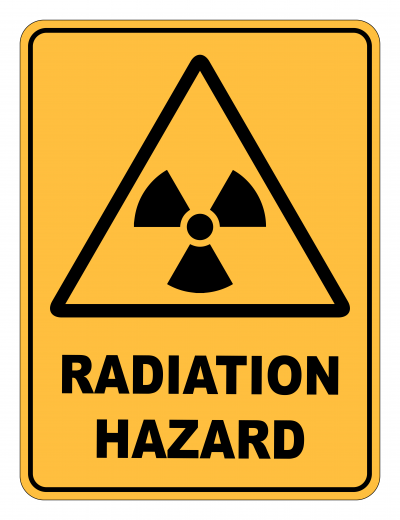 Radiation Hazard Caution Safety Sign