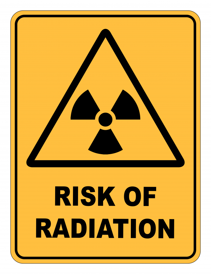 Risk Of Radiation Caution Safety Sign
