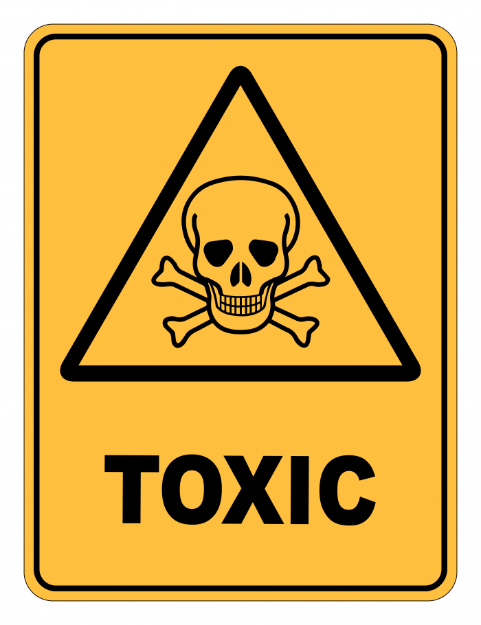 Toxic Caution Safety Sign