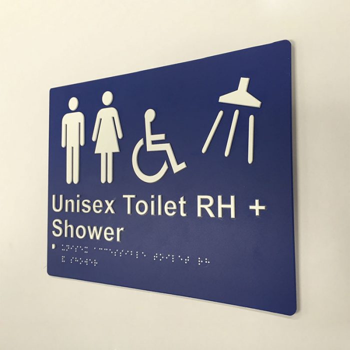 blue-and-white-plastic-unisex-toilet-right-hand-shower-sign
