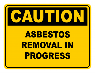 Asbestos Removal In Progress Warning Caution Safety Sign