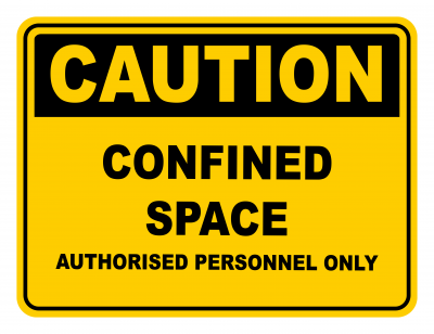 Confined Space Warning Caution Safety Sign