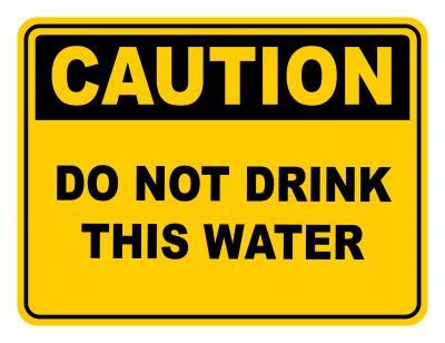 Do Not Drink This Water Warning Caution Safety Sign