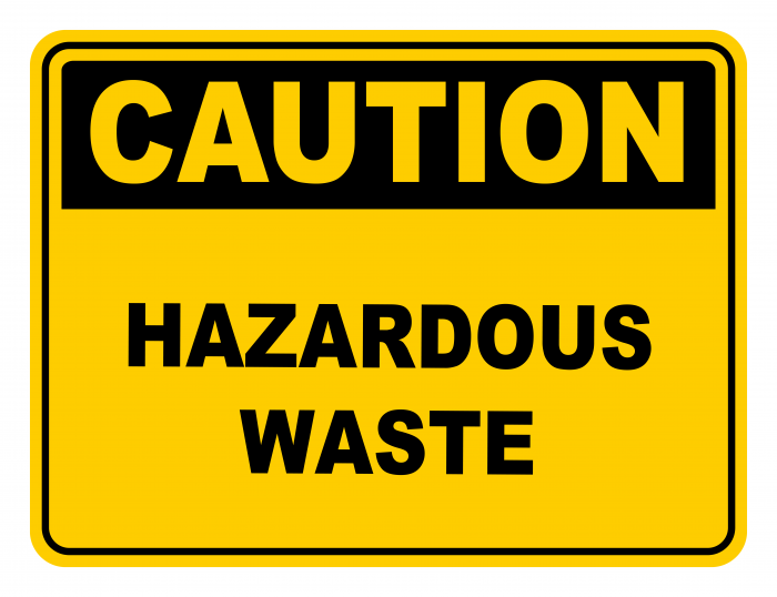 Haardous Waste Warning Caution Safety Sign