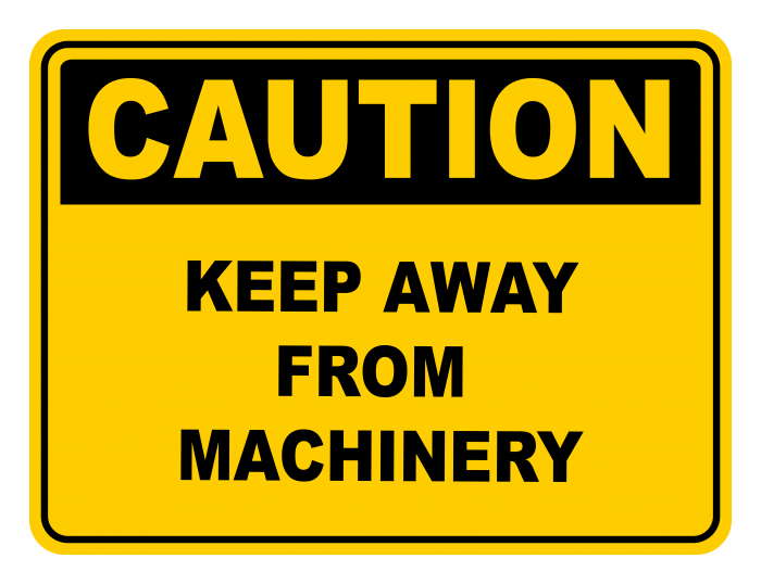 Keep Away From Machinery Warning Caution Safety Sign