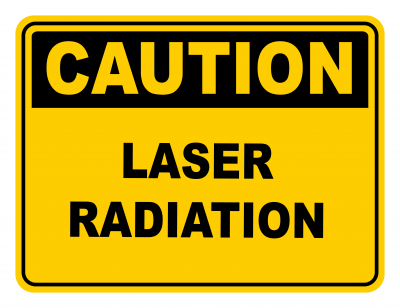 Laser Radiation Warning Caution Safety Sign