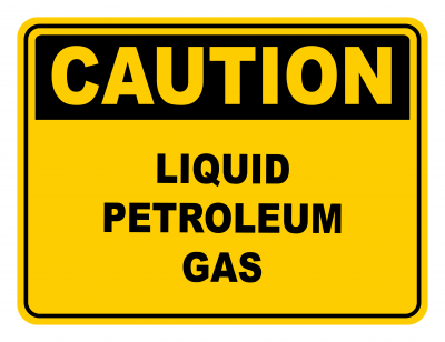 Liquid Petroleum Gas Warning Caution Safety Sign